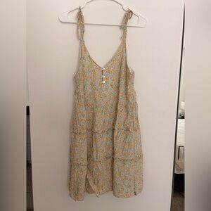 Rhythm Floral Sundress in Cream, Yellow and Green